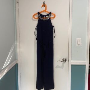Monteau girls embellished jumpsuit